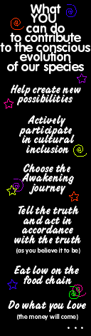 What you can do to contribute to the conscious evolution of our species