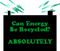 Can Energy Be Recycled? Absolutely/you can do it